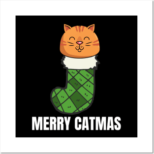 ChristmasCat Merry Catmas Posters and Art